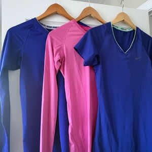 Nike Pro Combat Dry Fit Fitted Exercise Gear. 3 Bundle buy